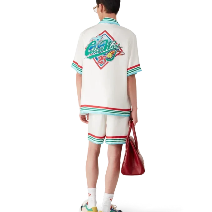 Casa Way World Series Short Sleeve Silk Shirt Casa Way World Series Short Sleeve Silk Shirt