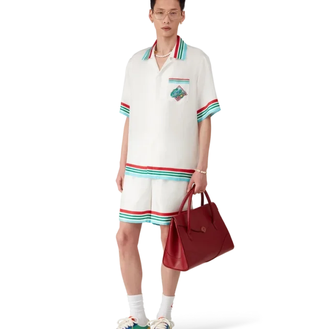 Casa Way World Series Short Sleeve Silk Shirt Casa Way World Series Short Sleeve Silk Shirt