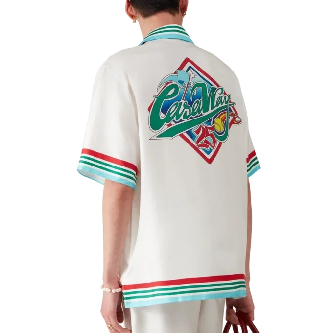 Casa Way World Series Short Sleeve Silk Shirt Casa Way World Series Short Sleeve Silk Shirt