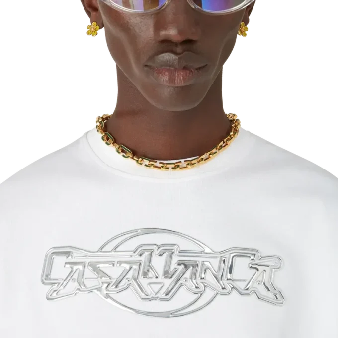 Casablanca Chrome Oversized Short Sleeve T-Shirt Casablanca Chrome Oversized Short Sleeve T-Shirt