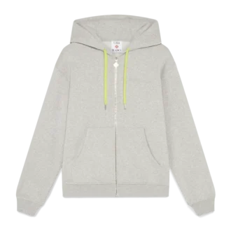 Cashmere Blend Zip-Up Hooded Sweatshirt
