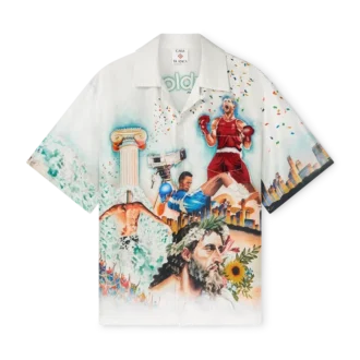 Celebration Du Sport Short Sleeve Silk Shirt
