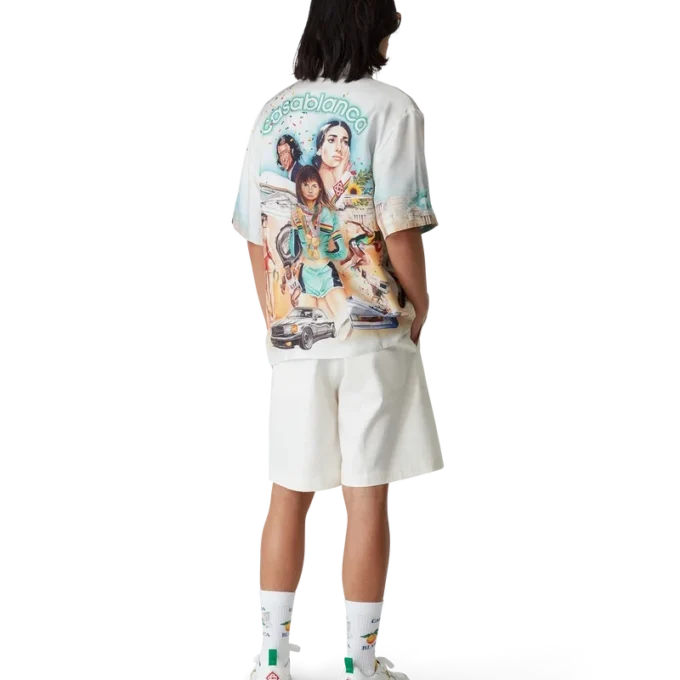 Celebration Du Sport Short Sleeve Silk Shirt