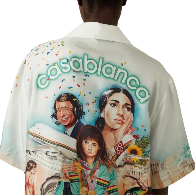 Celebration Du Sport Short Sleeve Silk Shirt