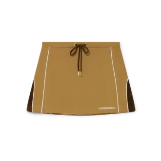 Chenille Panelled Mini Skirt