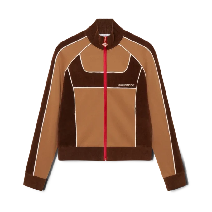 Chenille Panelled Track Jacket Chenille Panelled Track Jacket
