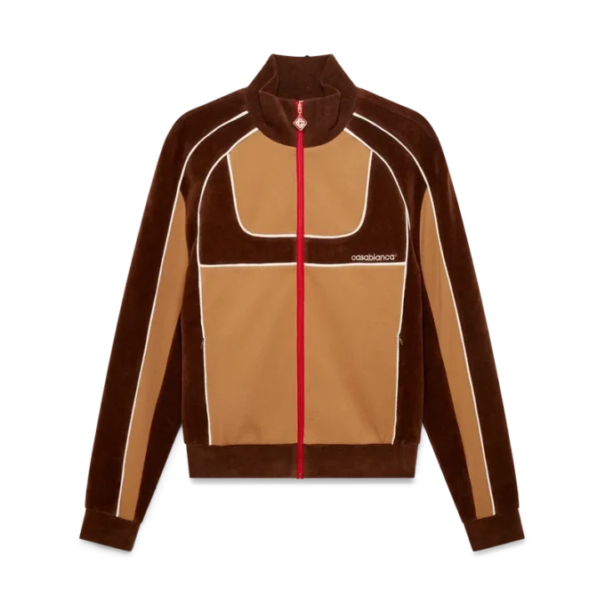 Chenille Panelled Track Jacket Chenille Panelled Track Jacket