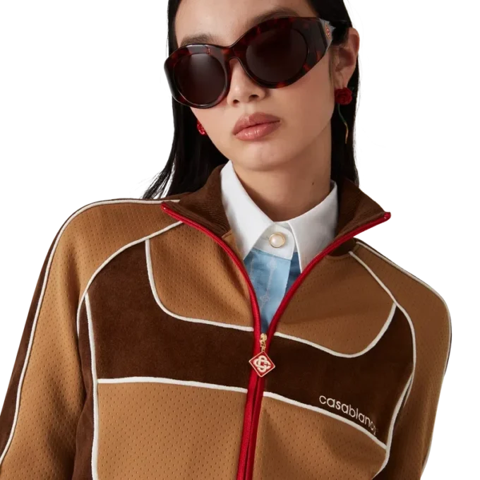Chenille Panelled Track Jacket Chenille Panelled Track Jacket