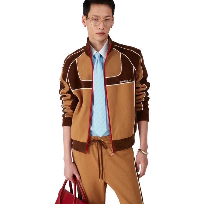 Chenille Panelled Track Jacket Chenille Panelled Track Jacket