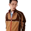 Chenille Panelled Track Jacket Chenille Panelled Track Jacket