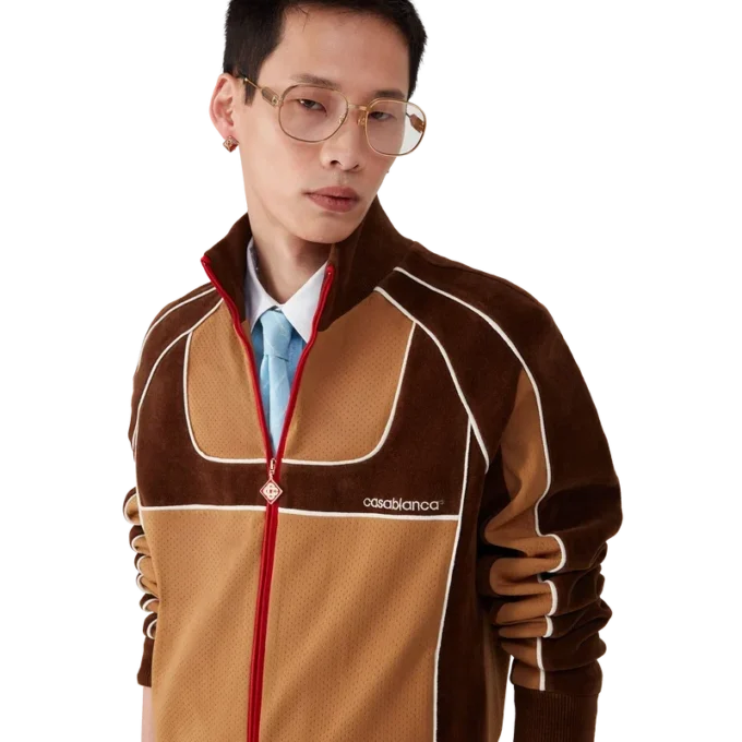 Chenille Panelled Track Jacket Chenille Panelled Track Jacket