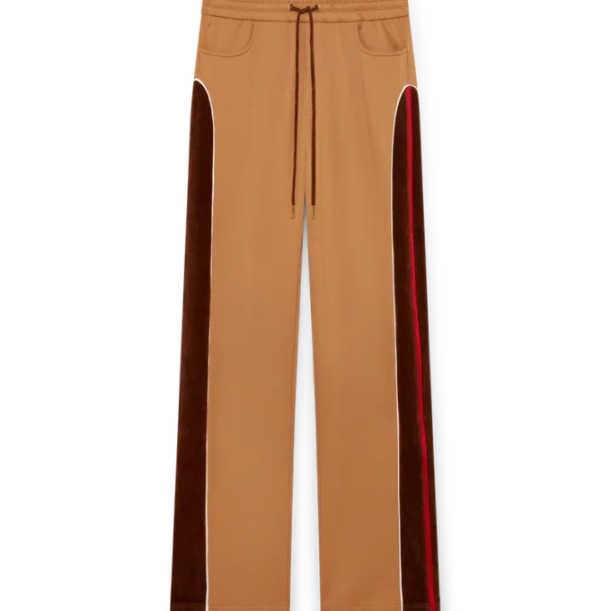 Chenille Panelled Track Pants Chenille Panelled Track Pants