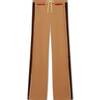 Chenille Panelled Track Pants