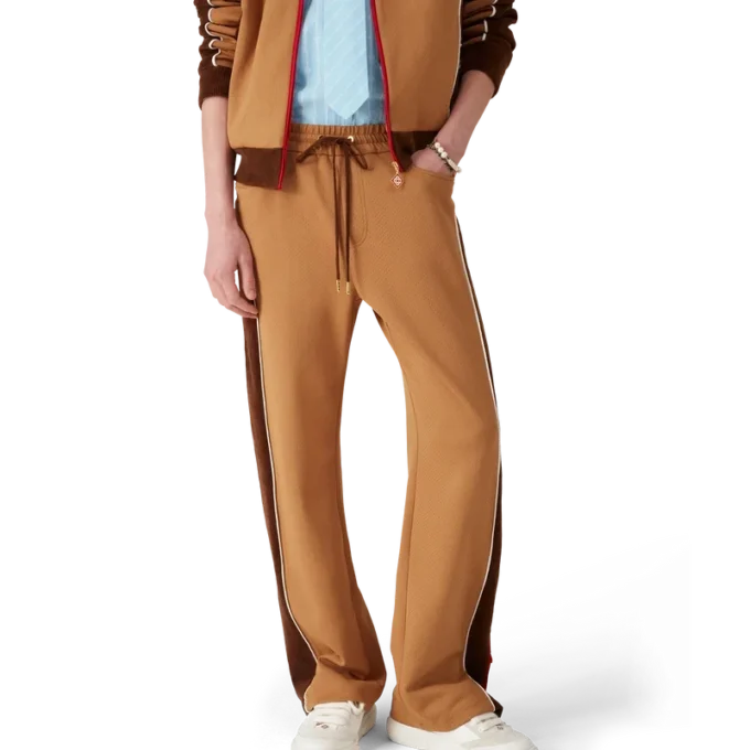 Chenille Panelled Track Pants Chenille Panelled Track Pants