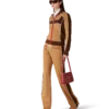 Chenille Panelled Track Pants