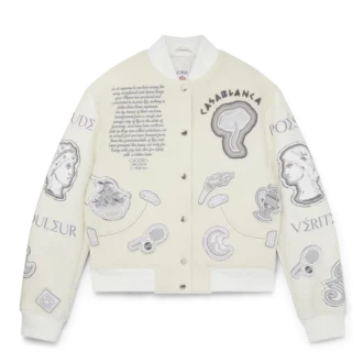 Chenille Patchwork Bomber Jacket
