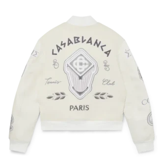 Chenille Patchwork Bomber Jacket
