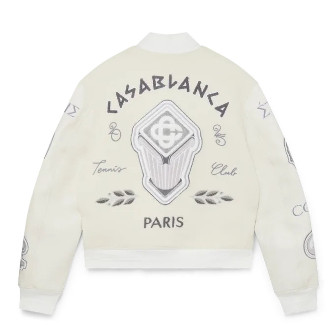 Chenille Patchwork Bomber Jacket