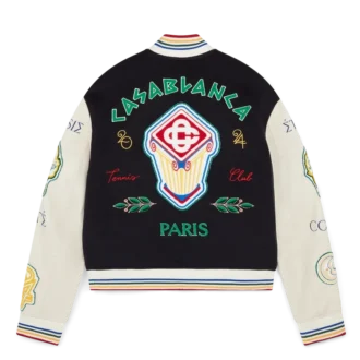 Chenille Patchwork Bomber Jacket
