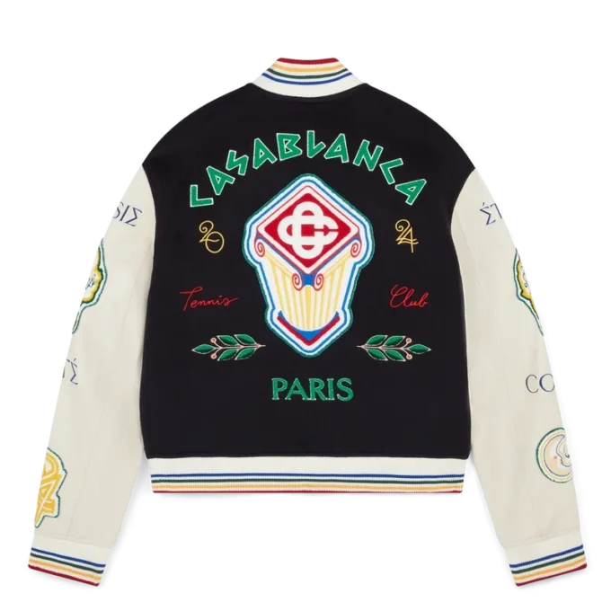 Chenille Patchwork Bomber Jacket
