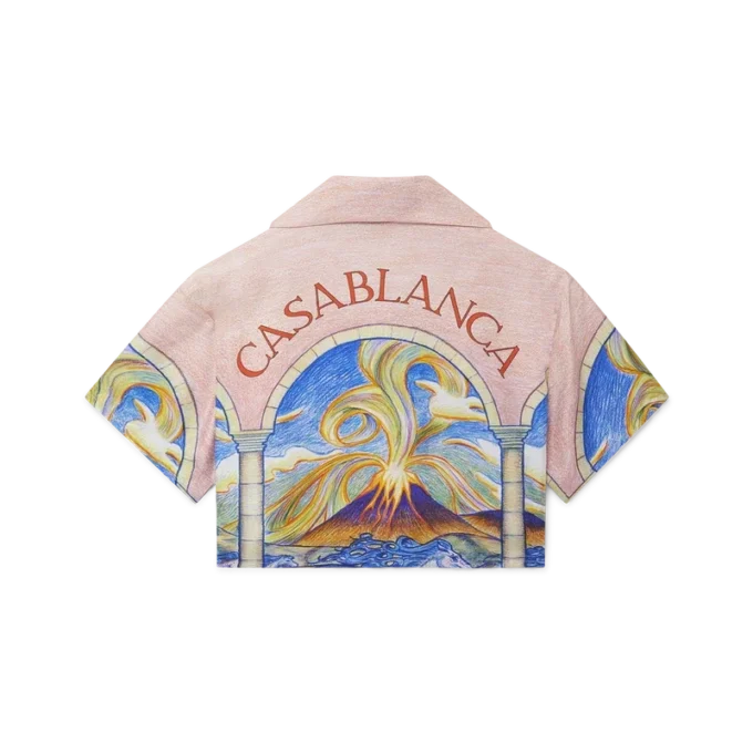 Chevaux Sauvages Cropped Silk Shirt Chevaux Sauvages Cropped Silk Shirt