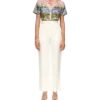 Chevaux Sauvages Cropped Silk Shirt Chevaux Sauvages Cropped Silk Shirt