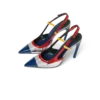 Chrome Arch Slingback Pump