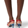 Chrome Arch Slingback Pump