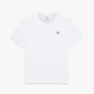 Classic Embroidery Patch Fitted Short Sleeve T-Shirt