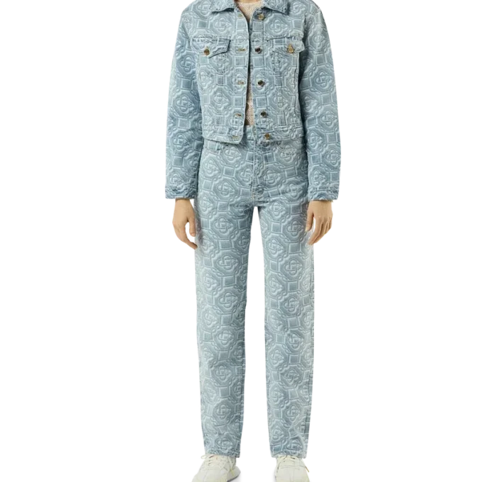 Classic Monogram Bleached Denim Pant