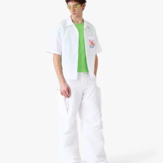 Collage D’icones Graphiques Embroidered Short Sleeve Shirt