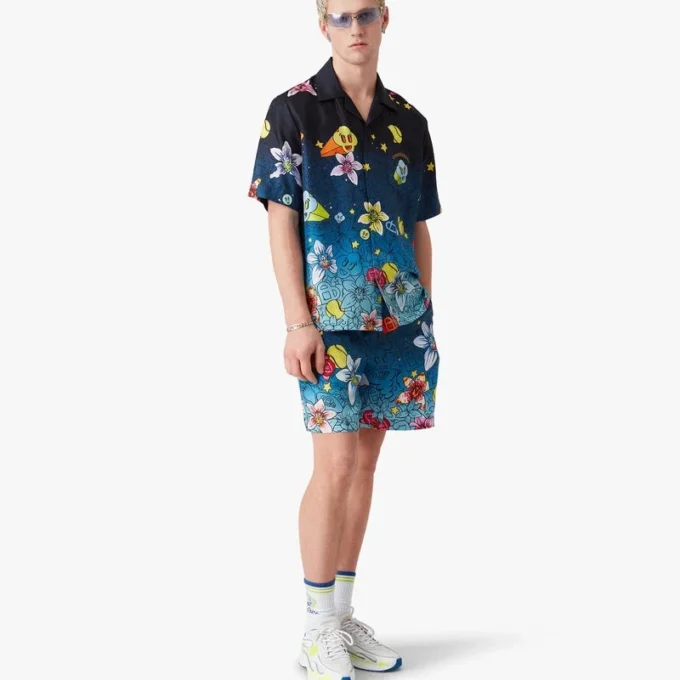Collage D’icones Graphiques Silk Shorts