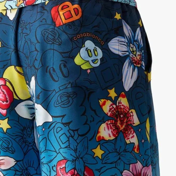 Collage D’icones Graphiques Silk Shorts