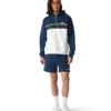 Colourblock Quarter Zip Hooded Sweatshirt