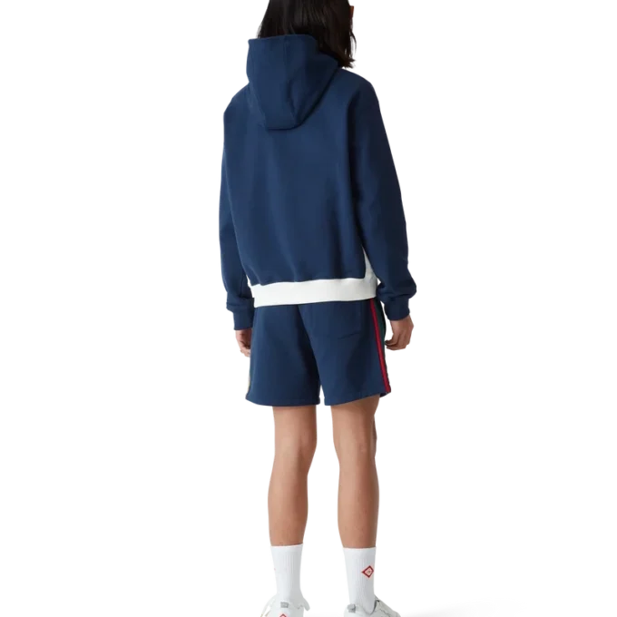 Colourblock Quarter Zip Hooded Sweatshirt