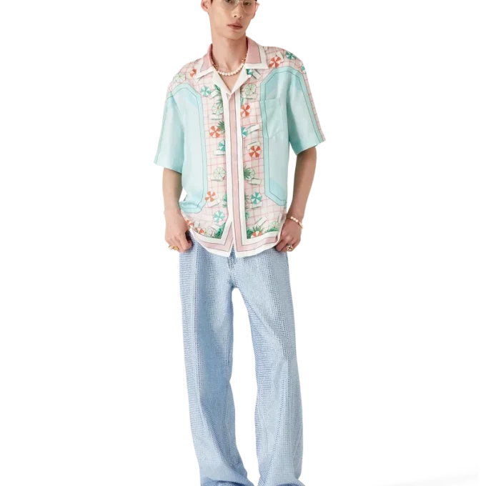 Copacabana Short Sleeve Silk Shirt