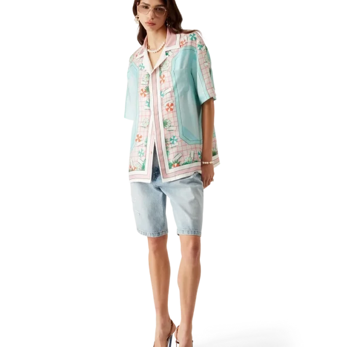 Copacabana Short Sleeve Silk Shirt