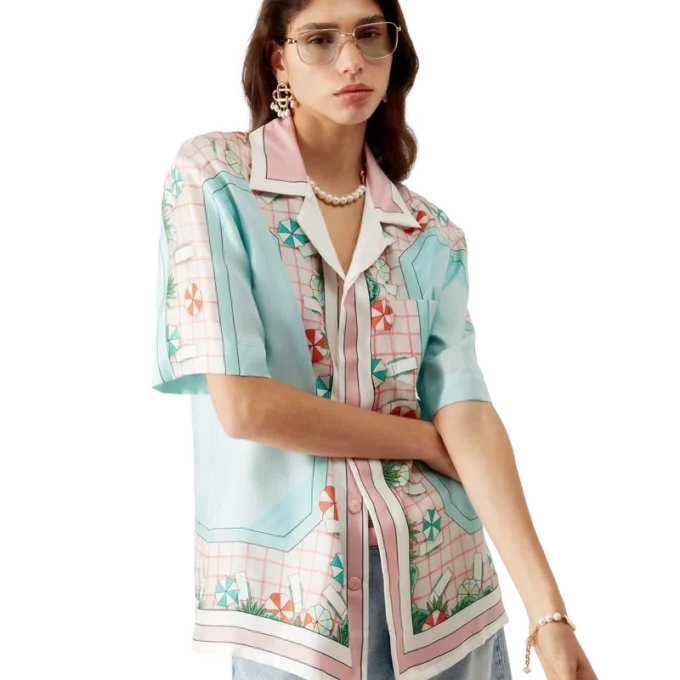 Copacabana Short Sleeve Silk Shirt