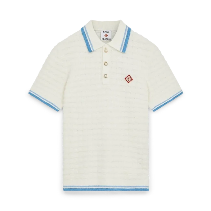 Cotton Boucle Polo Shirt Cotton Boucle Polo Shirt