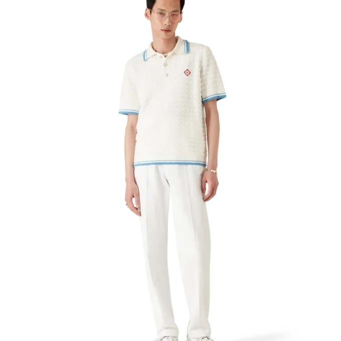 Cotton Boucle Polo Shirt Cotton Boucle Polo Shirt