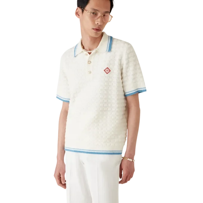Cotton Boucle Polo Shirt Cotton Boucle Polo Shirt