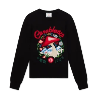 Cotton Embroidered Mushroom Jumper