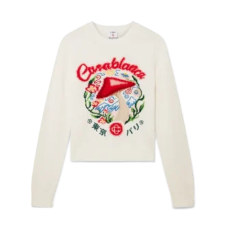 Cotton Embroidered Mushroom Jumper