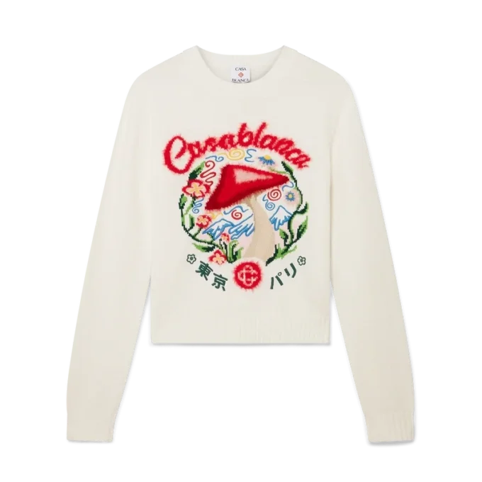 Cotton Embroidered Mushroom Jumper Cotton Embroidered Mushroom Jumper