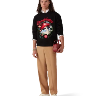 Cotton Embroidered Mushroom Jumper