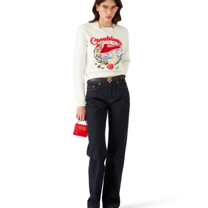 Cotton Embroidered Mushroom Jumper Cotton Embroidered Mushroom Jumper