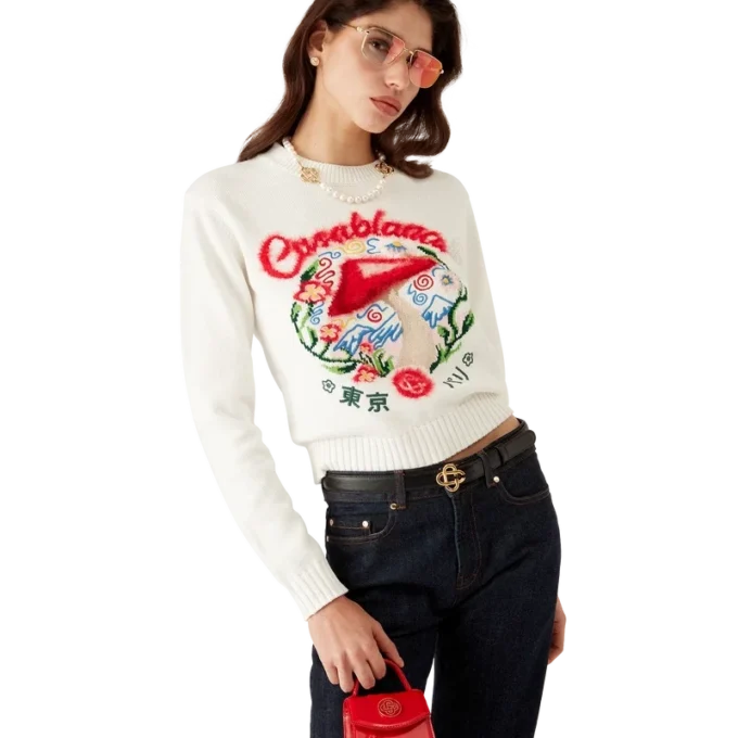 Cotton Embroidered Mushroom Jumper Cotton Embroidered Mushroom Jumper