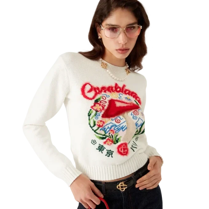 Cotton Embroidered Mushroom Jumper Cotton Embroidered Mushroom Jumper
