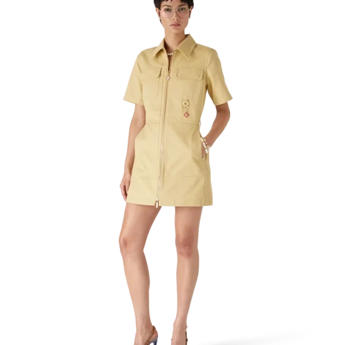 Cotton Monogram Jacquard Dress Cotton Monogram Jacquard Dress
