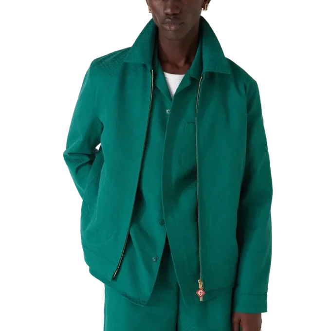 Cotton Monogram Jacquard Jacket Cotton Monogram Jacquard Jacket